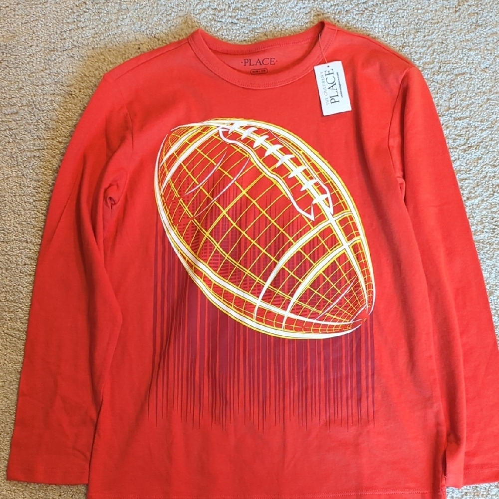 The Children's Place Orange Football Graphic Tee